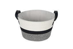 [000382] Dotty Storage Round Basket with Handle