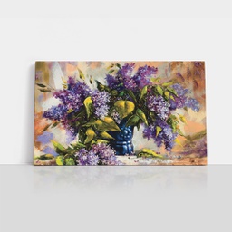 [101007] Flowers in Purple Vase Abstract
