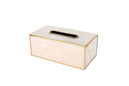 [101193] Alabaster Tissue Box