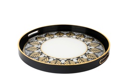 [101196] Leaves Round Tray